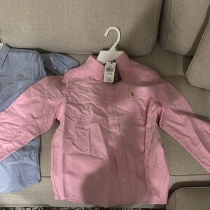 Ralph Lauren Pink Button Down Kids Shirt